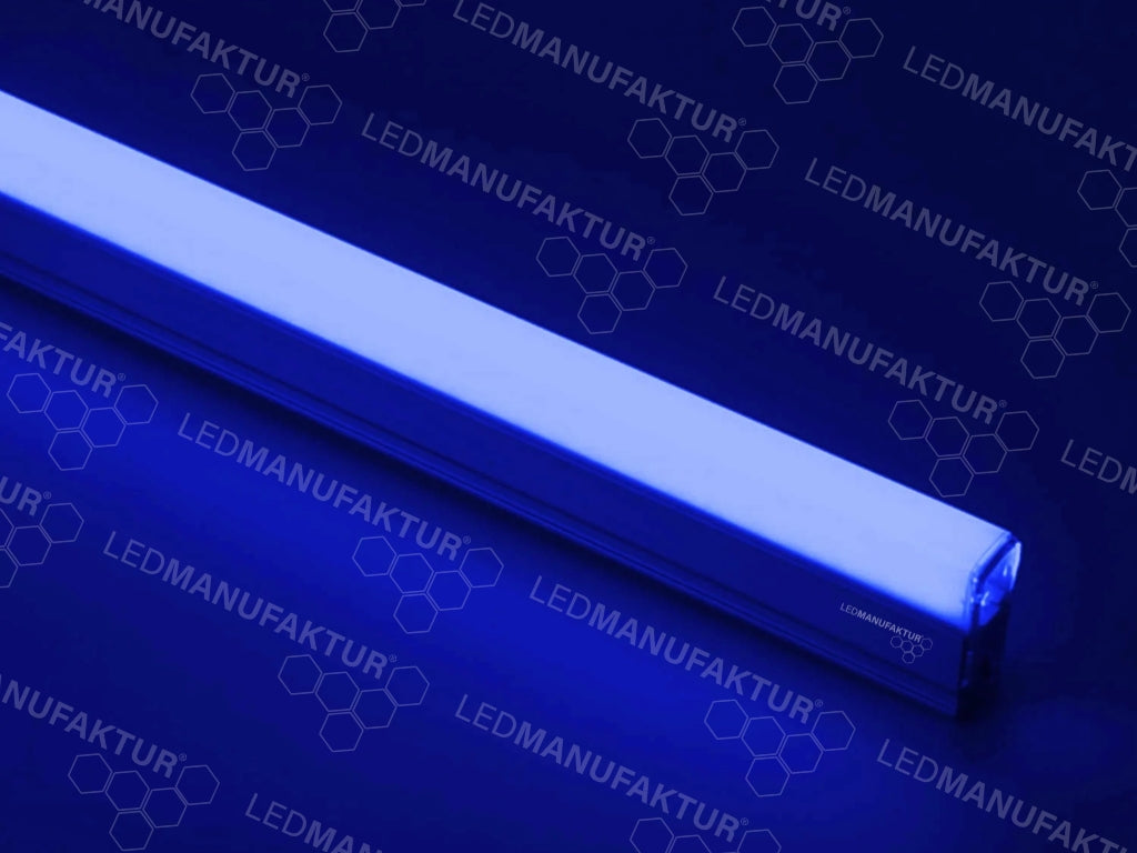 14-Grid Hexagon LED Leuchte Kaltweiß (6000K)  mit Rahmen - blau