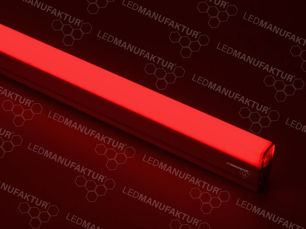 14-Grid Hexagon LED Leuchte Kaltweiß (6000K)  mit Rahmen - rot